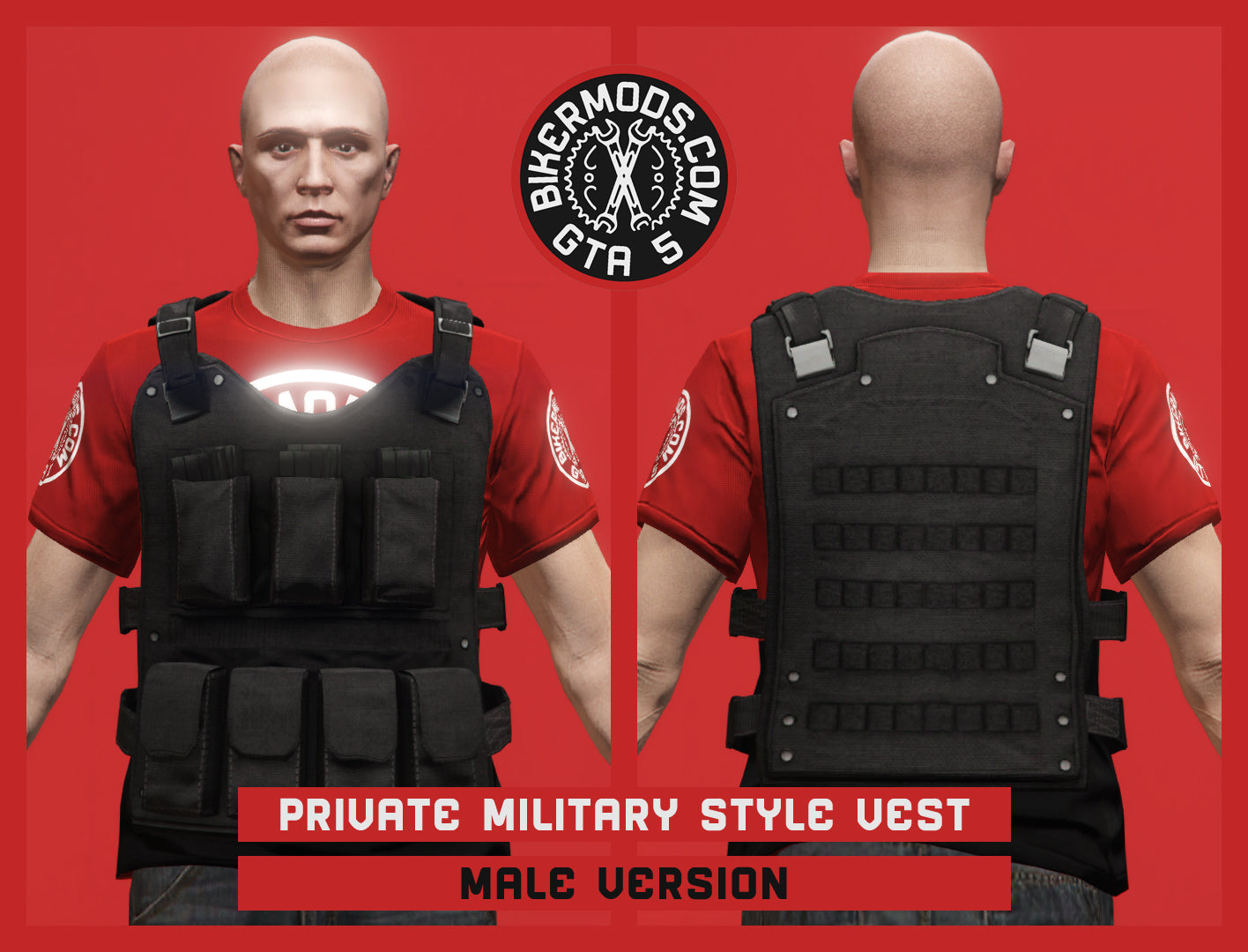 Private Stealth Military Style Vest (Male)