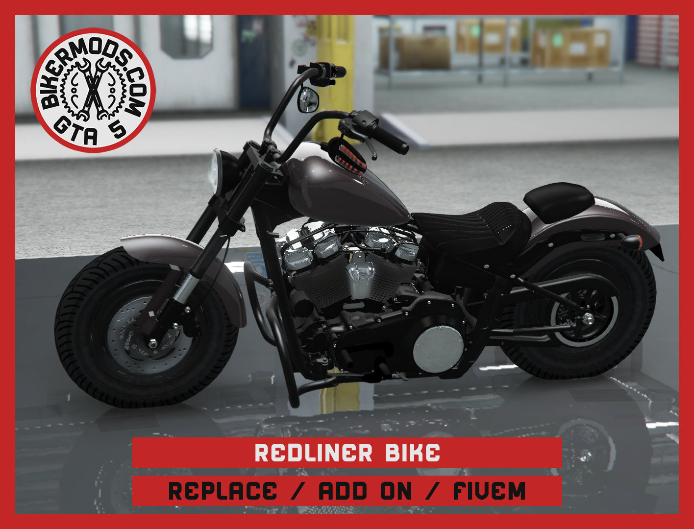 Redliner Bike (Replace / Add On / FiveM) 235k Poly