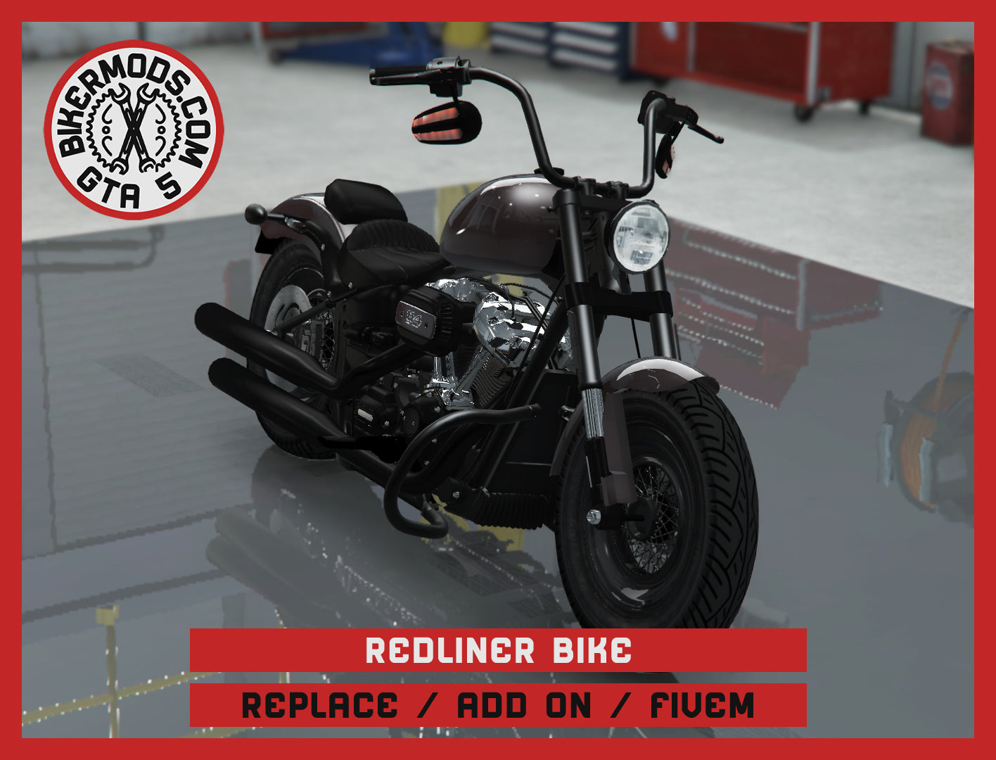 Redliner Bike (Replace / Add On / FiveM) 235k Poly