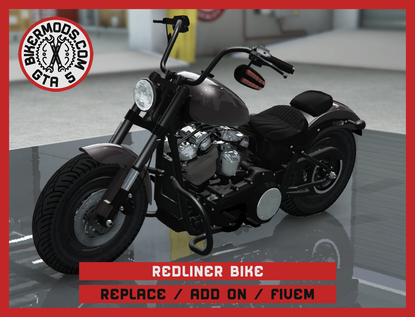 Redliner Bike (Replace / Add On / FiveM) 235k Poly