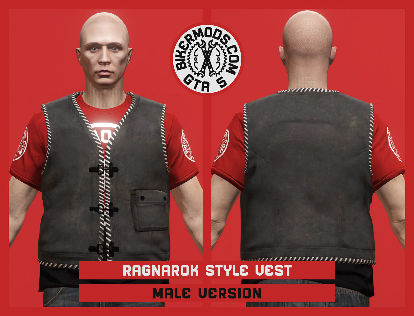 Ragnarok Style Biker Vest (Male)