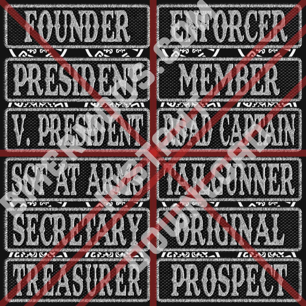 Ranks Flash Set (Black / White) Textured Black Style