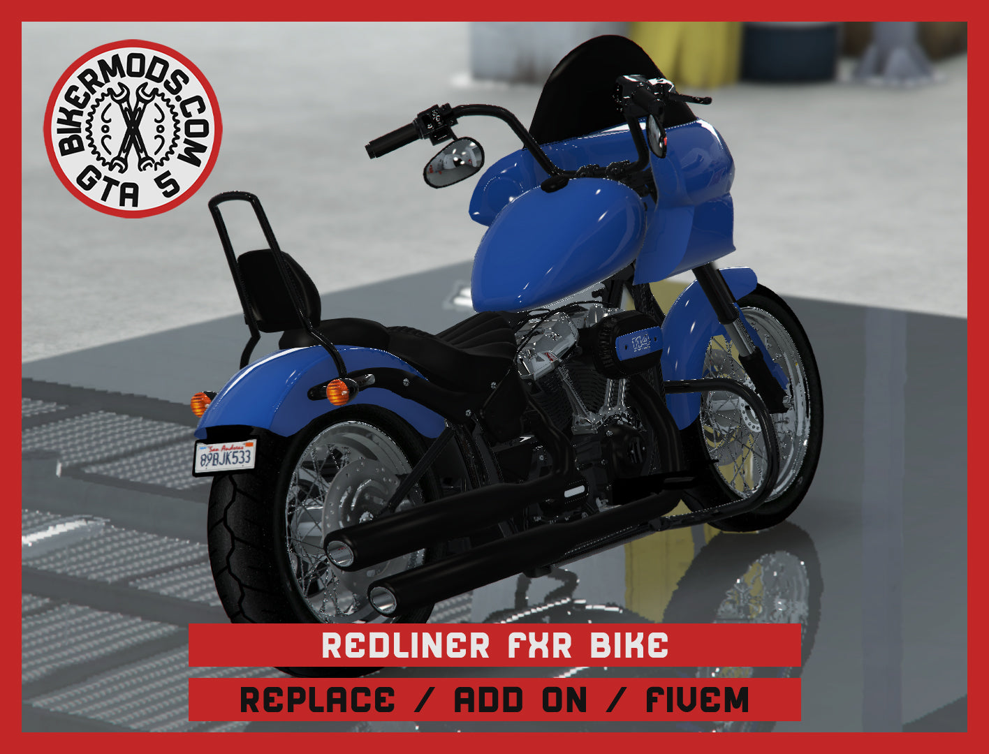 Redliner FXR Bike (Replace / Add On / FiveM) 244k Poly