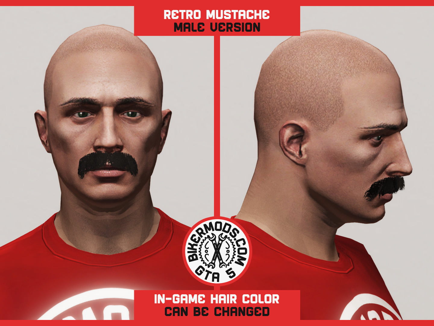Retro Mustache Hair