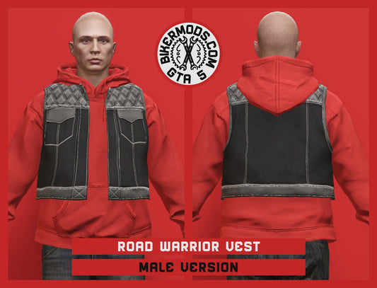 Road Warrior Vest (Male) Hoodie Size