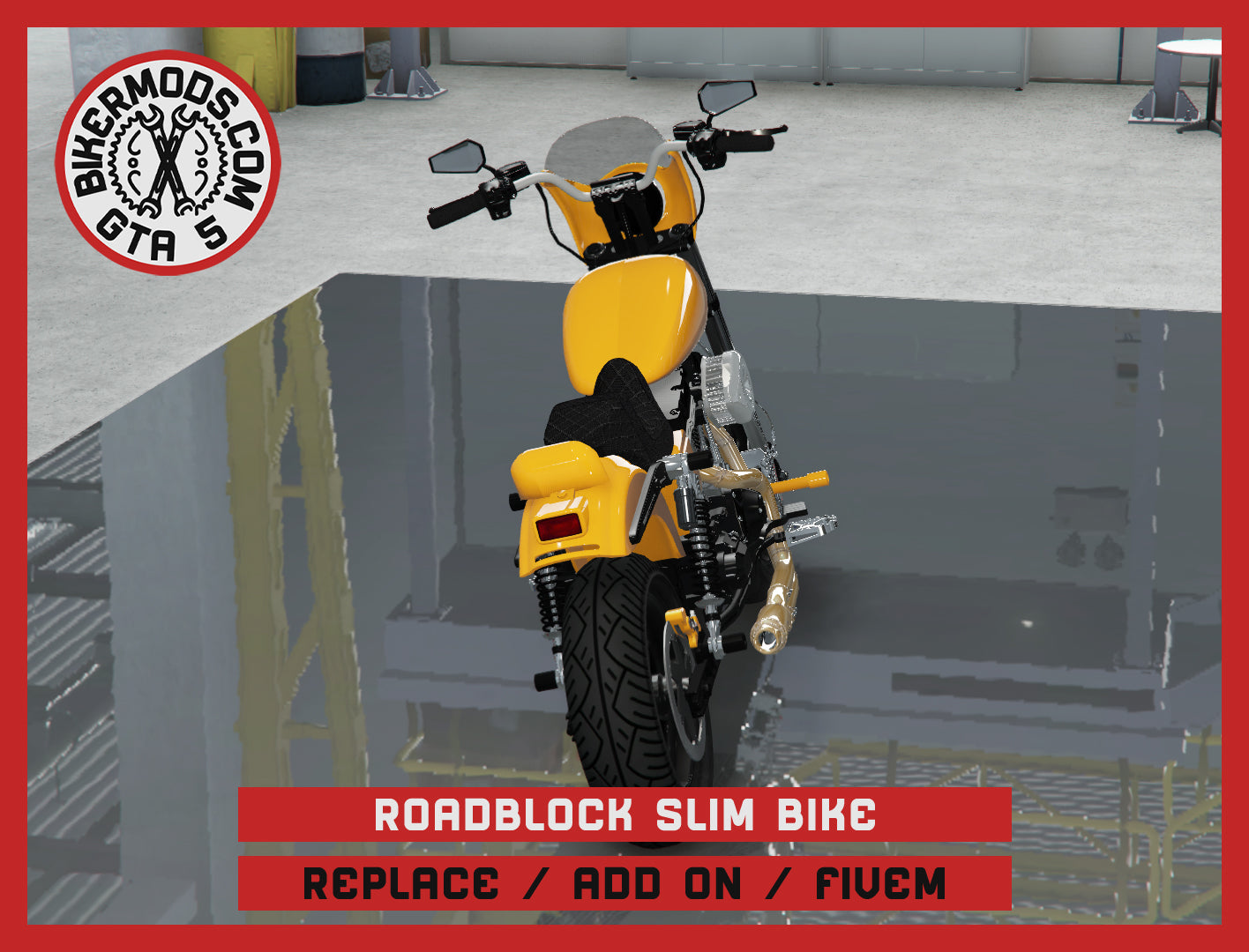 Roadblock Slim Bike (Replace / Add On / FiveM) 366k Poly