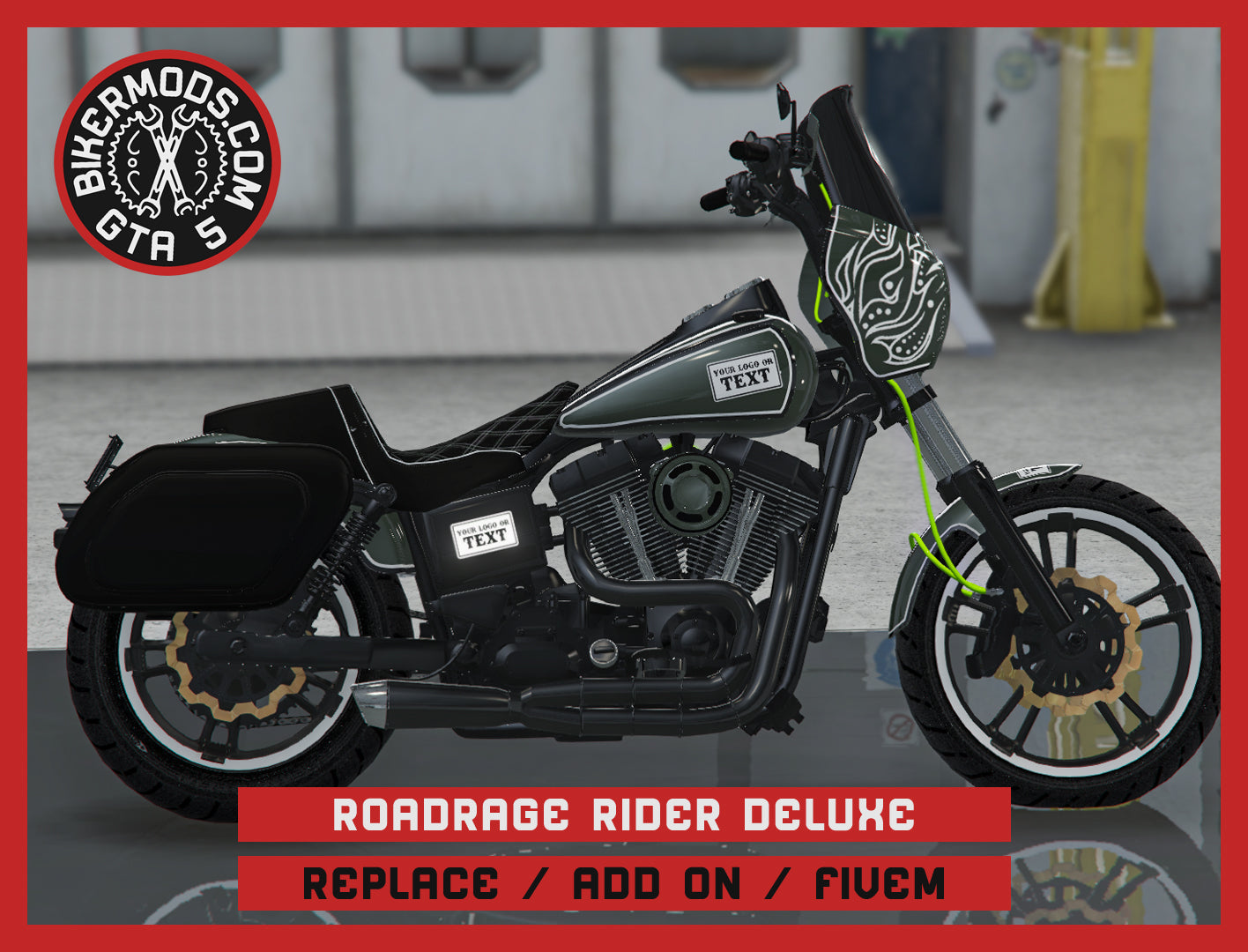 Roadrage Rider Deluxe (Replace / Add On / FiveM) 375k Poly
