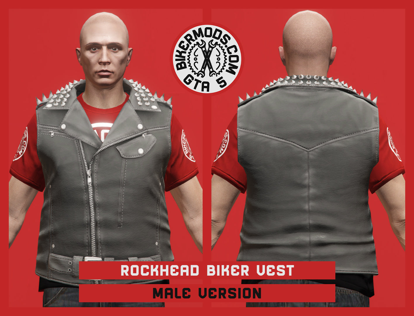 Rockhead Biker Vest (Male)