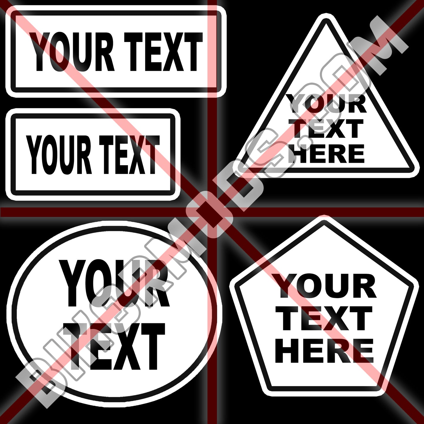 "Shapes" Flash Set Creator Template (Photoshop PSD File) Easy to Edit the Text Yourself!