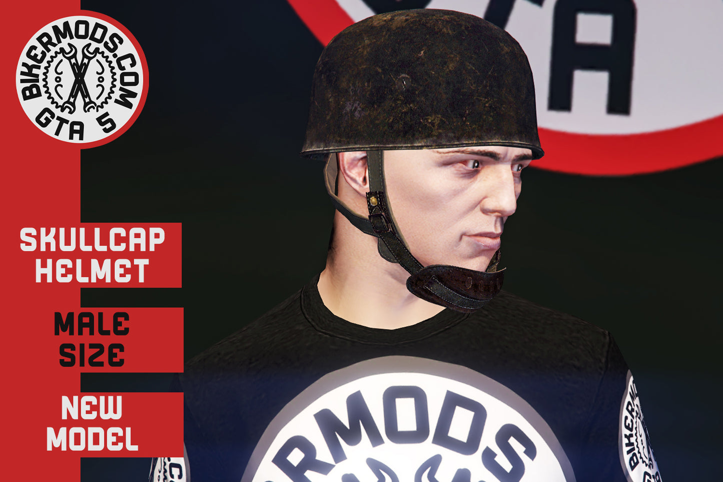 Skullcap Helmet With Straps
