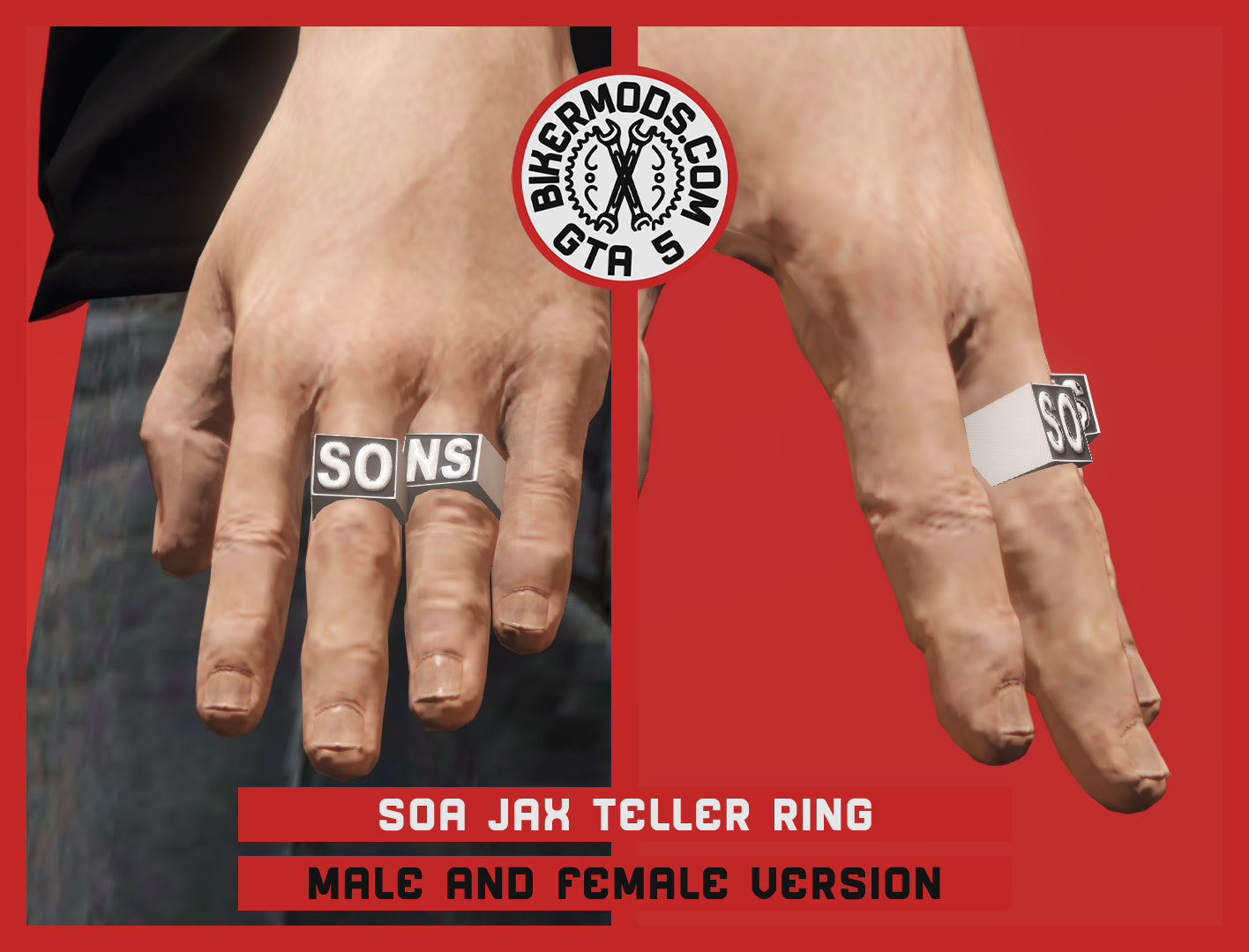 Sons of Anarchy (SONS) Ring Jax Teller Style