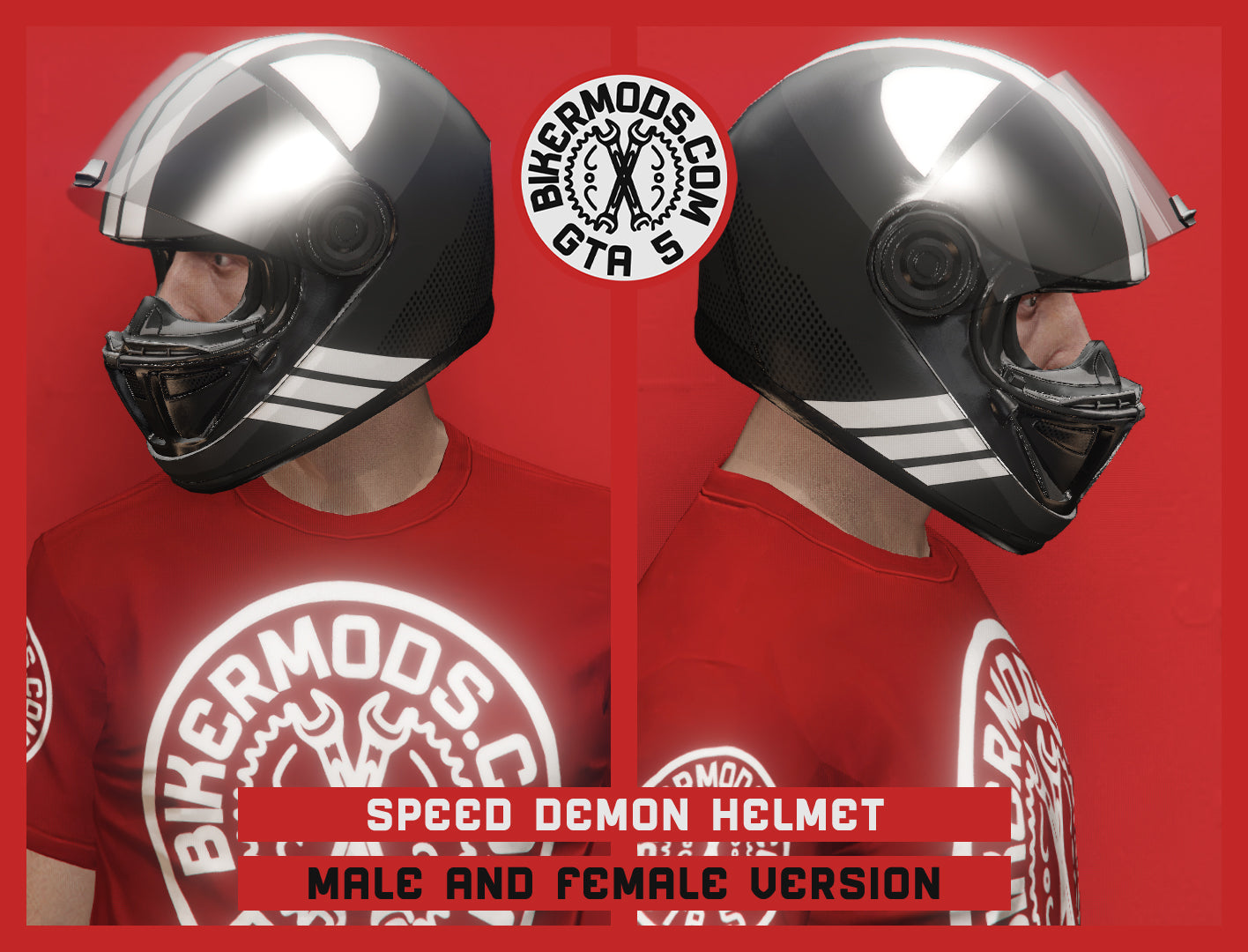 Speed Demon Helmet (Transparent Visor)