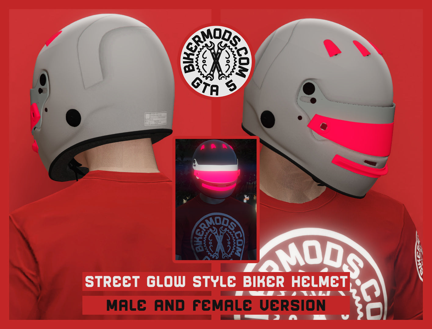 Street Style Glow Biker Helmet