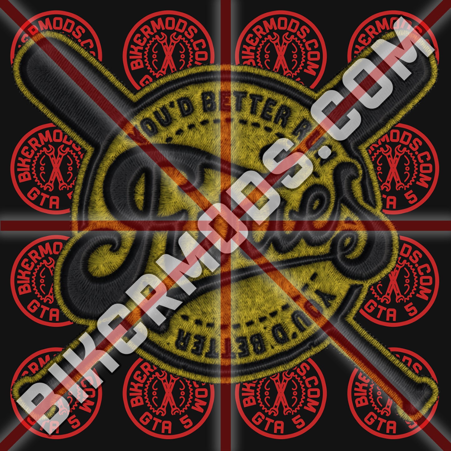 The Baseball Furies (Warriors Movie) Alternate Crossed Bats Logo Version