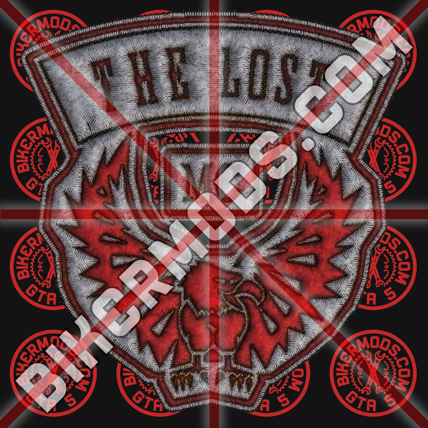 The Lost MC (Angels Style) White and Red