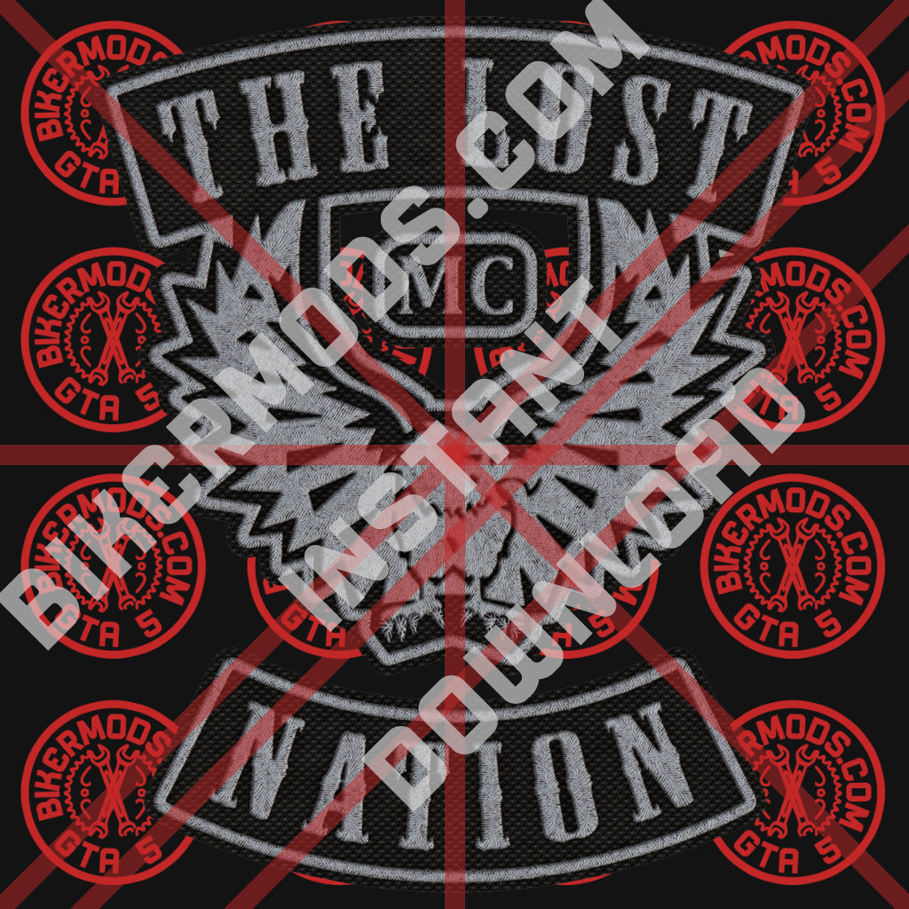 The Lost MC (Nation) Textured Black Style