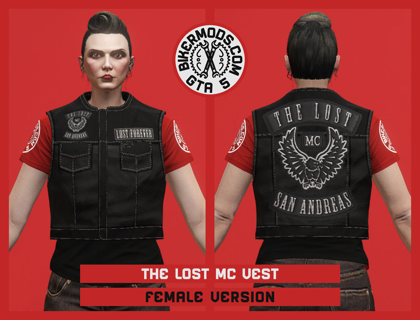 The Son of Anarchy Vest (Female) The Lost MC San Andreas Style