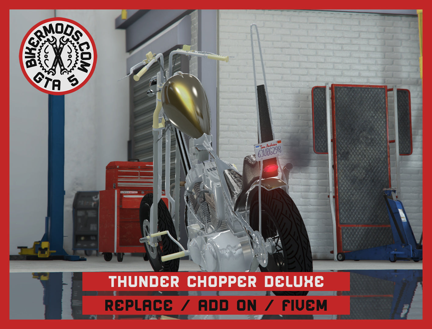 Thunder Chopper Deluxe (Replace / Add On / FiveM) 234k Poly