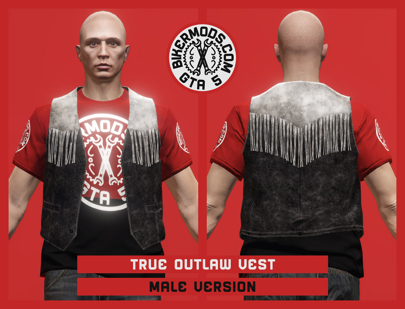 True Outlaw Vest (Male) with Tassels