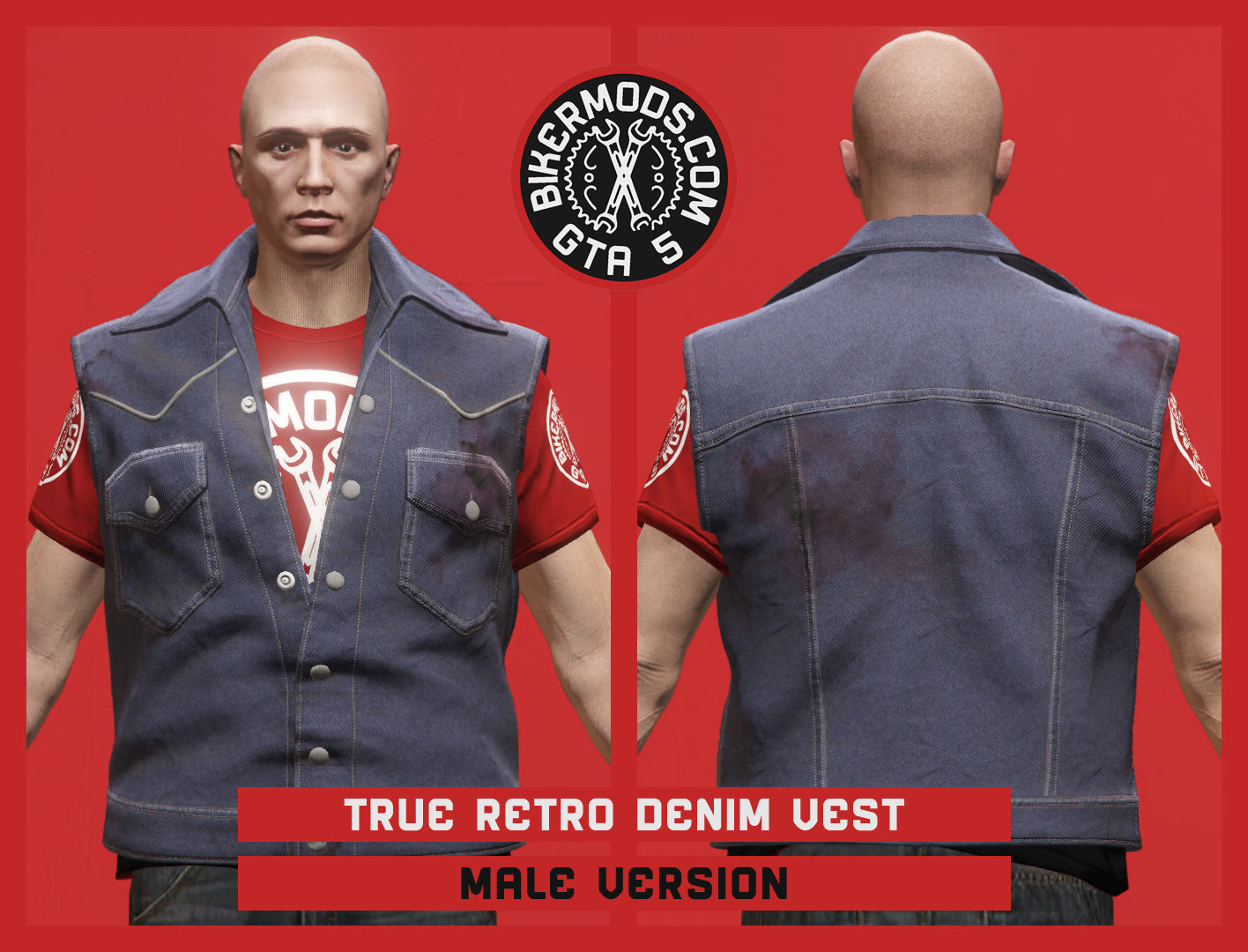 True Retro Denim Vest (Male)