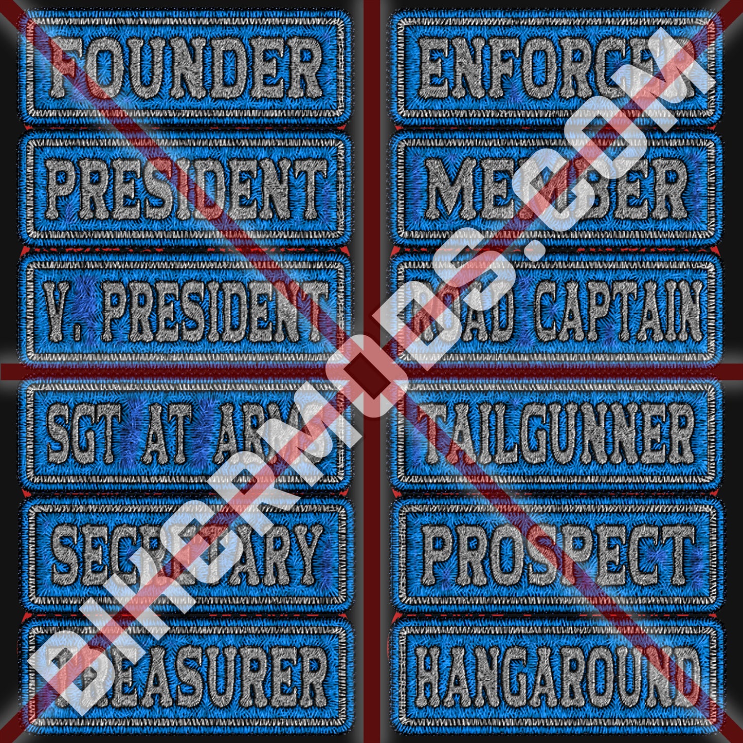 Ultimate Generic Ranks Flash Set (Light Blue & White)