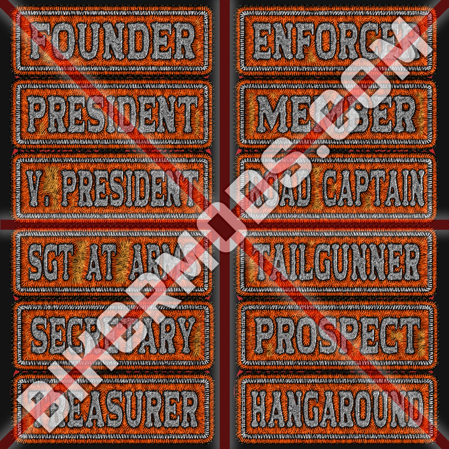 Ultimate Generic Ranks Flash Set (Orange & White)