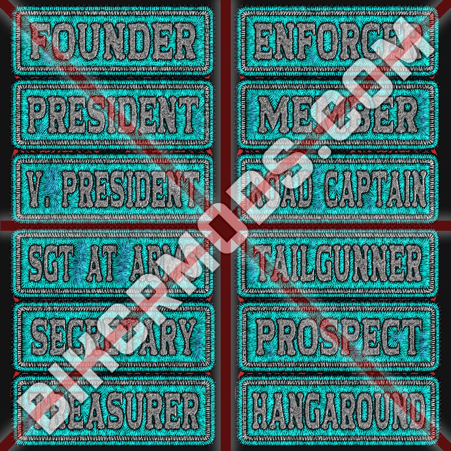 Ultimate Generic Ranks Flash Set (Teal & White)