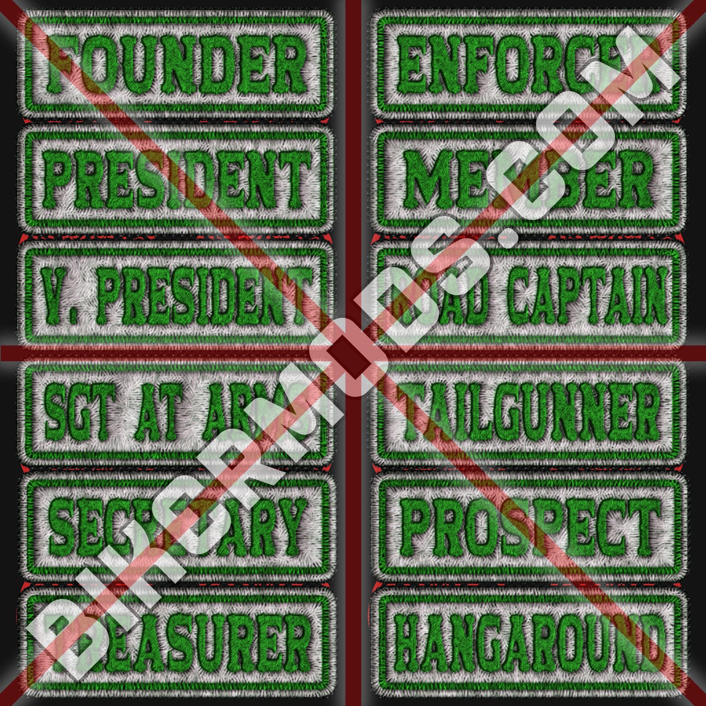 Ultimate Generic Ranks Flash Set (White & Green)