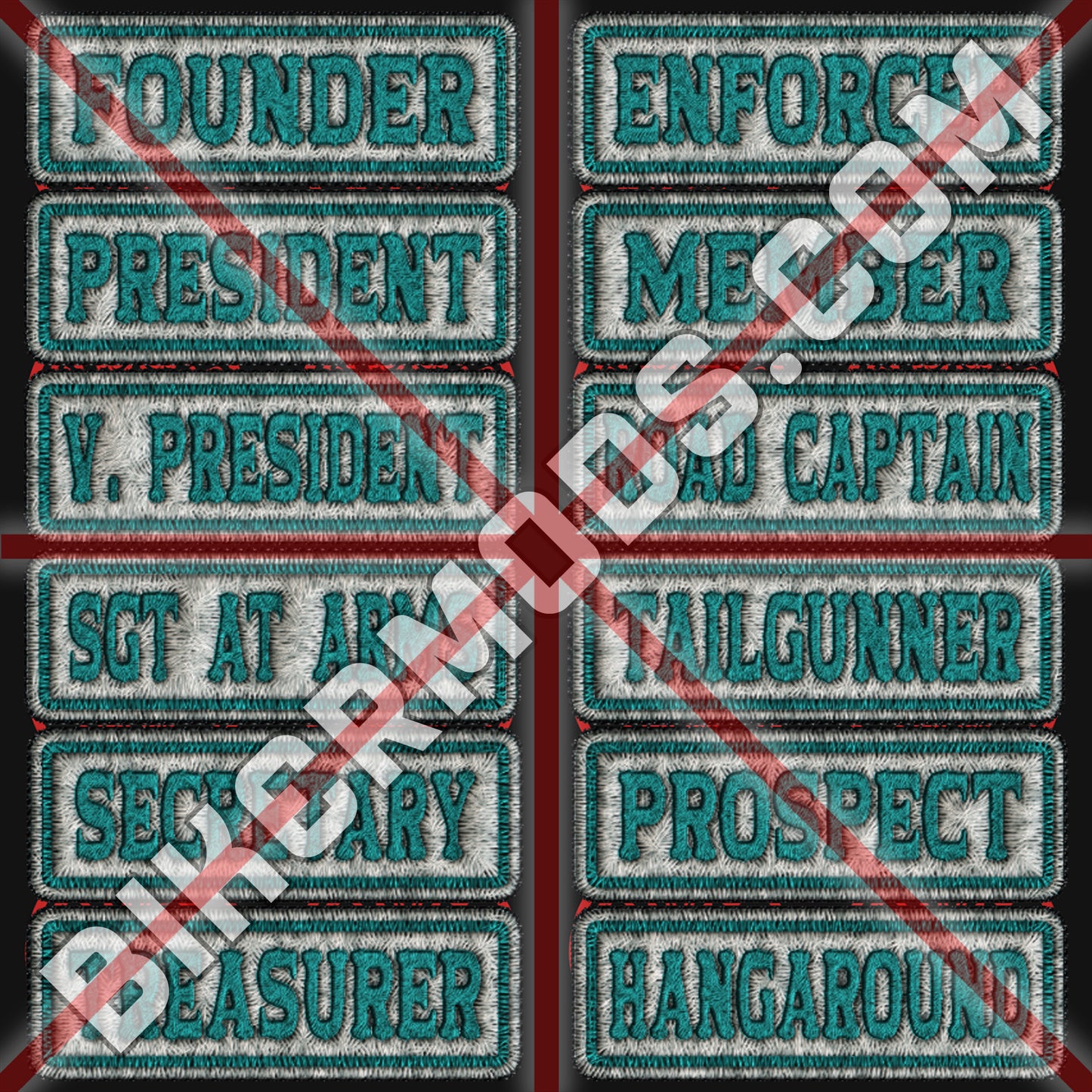 Ultimate Generic Ranks Flash Set (White & Teal)