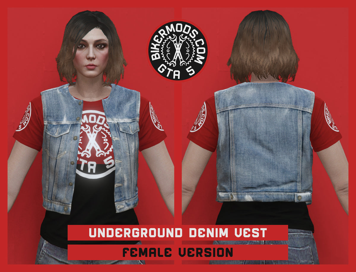 Underground Light Denim Vest (Female)