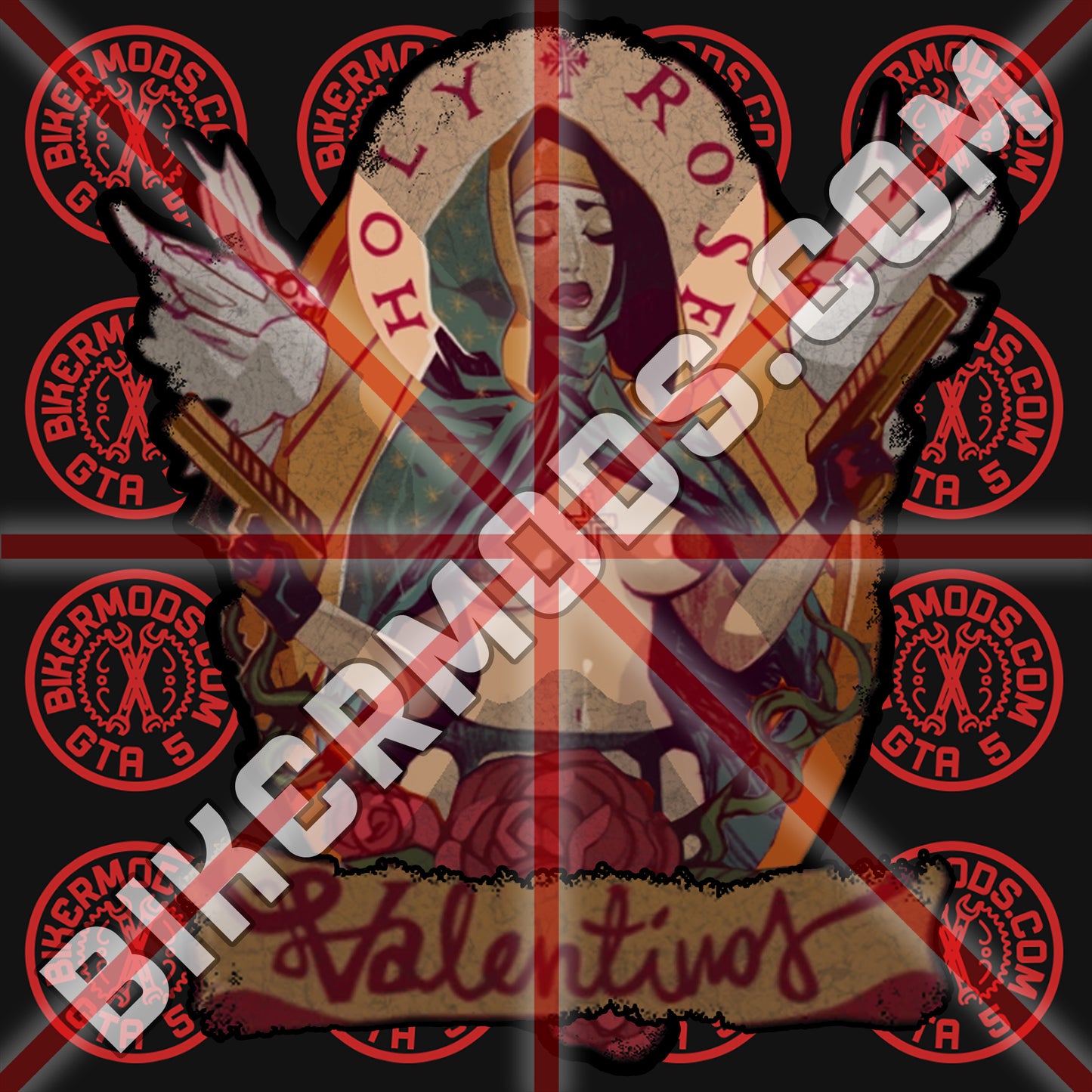 Valentinos Holy Roses (Full Patch) Cyber Style