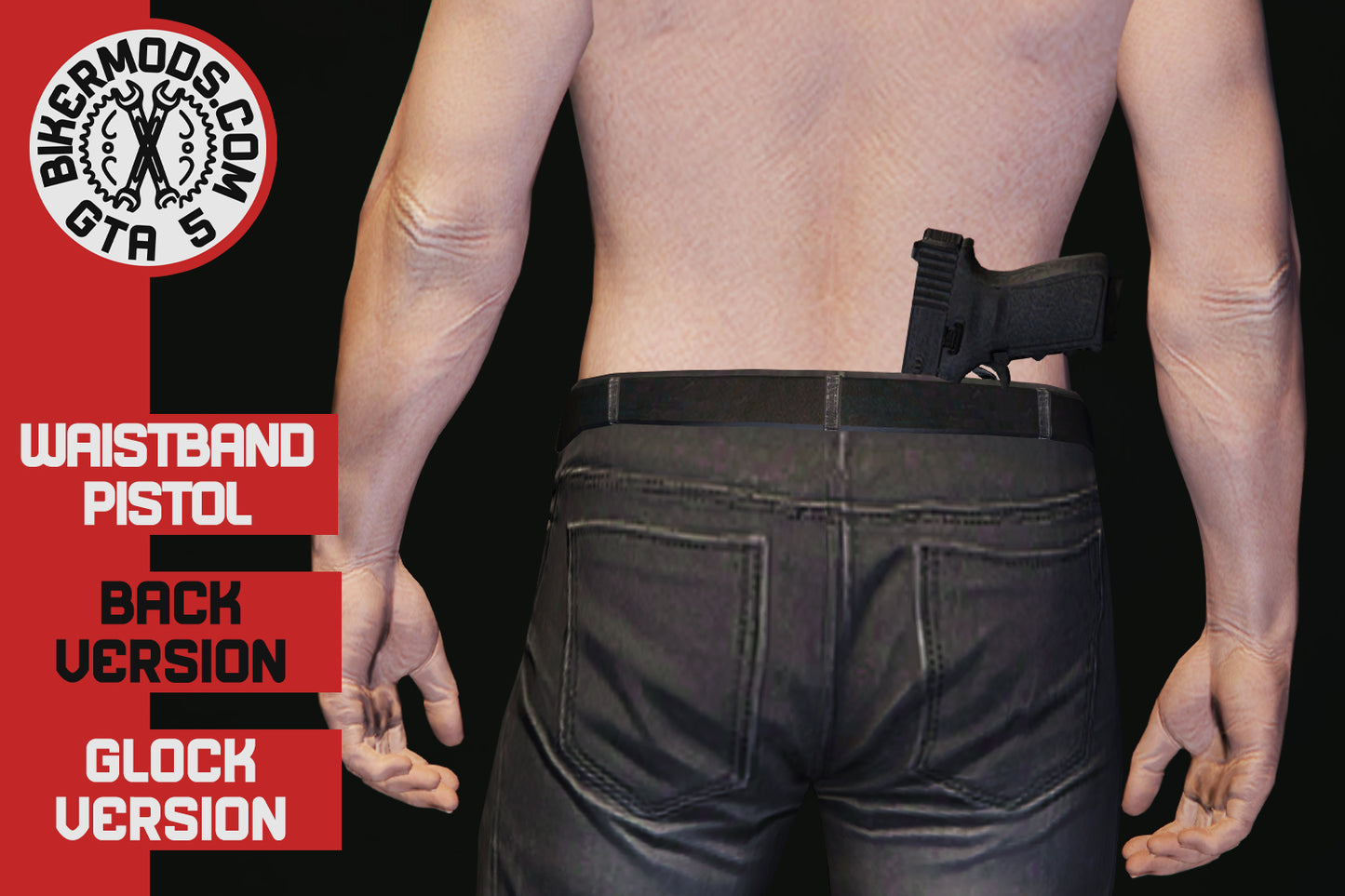Waistband Pistol Glock Back