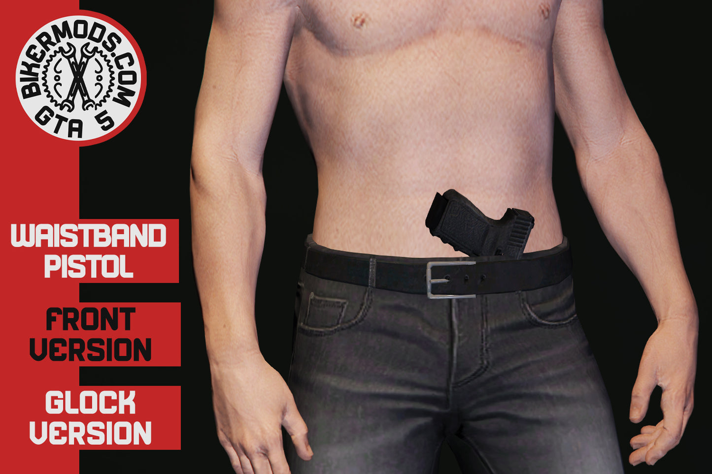 Waistband Pistol Glock Front