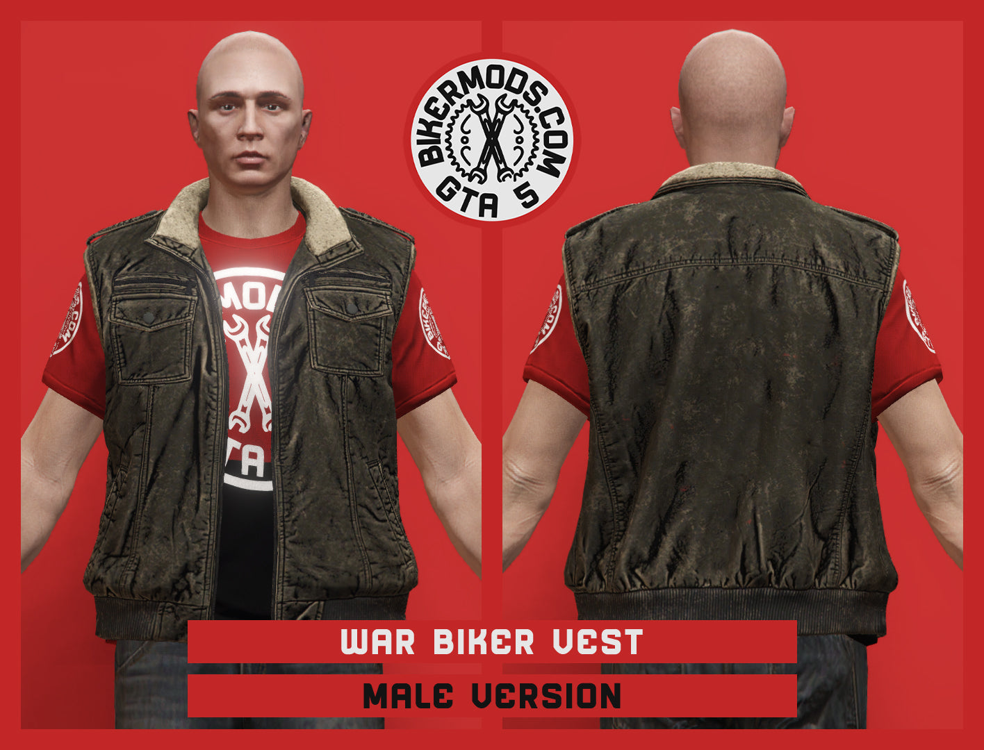 War Biker Vest (Male)