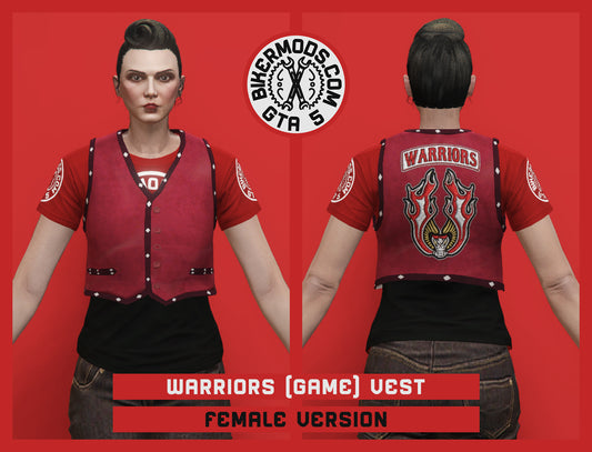 Warriors Vest (Female) Closed Game Version