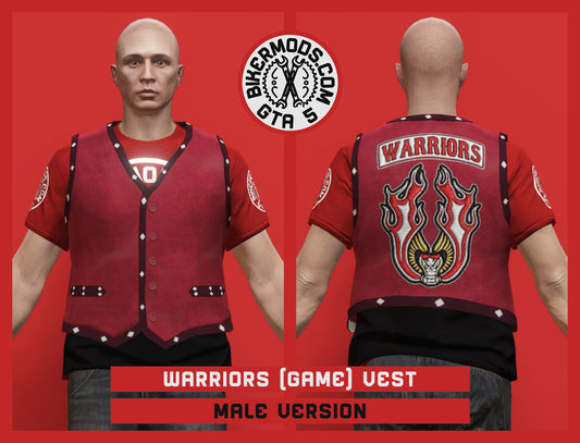 Warriors Vest (Male) Closed Game Version