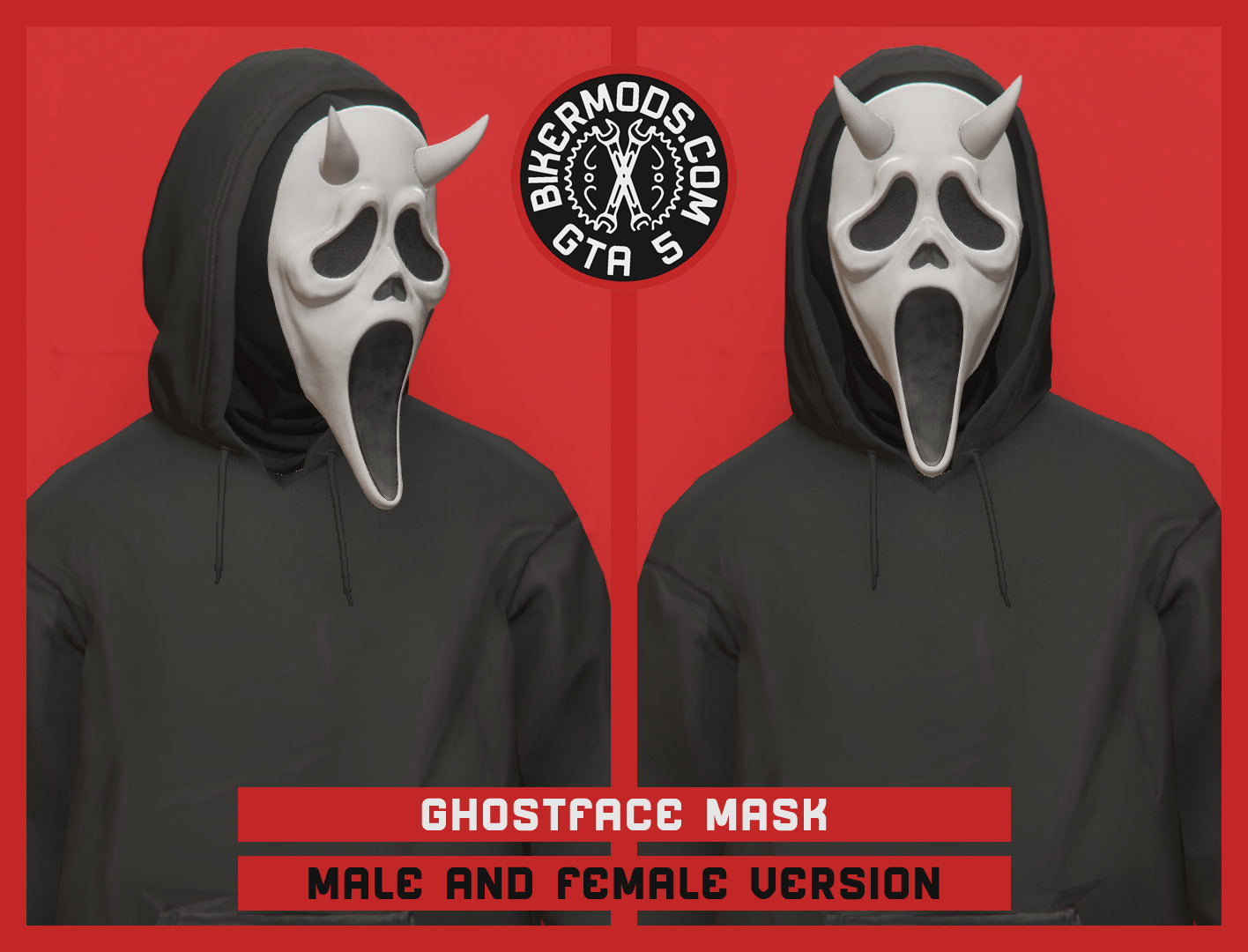 White Devil Ghostface Mask (Scream)