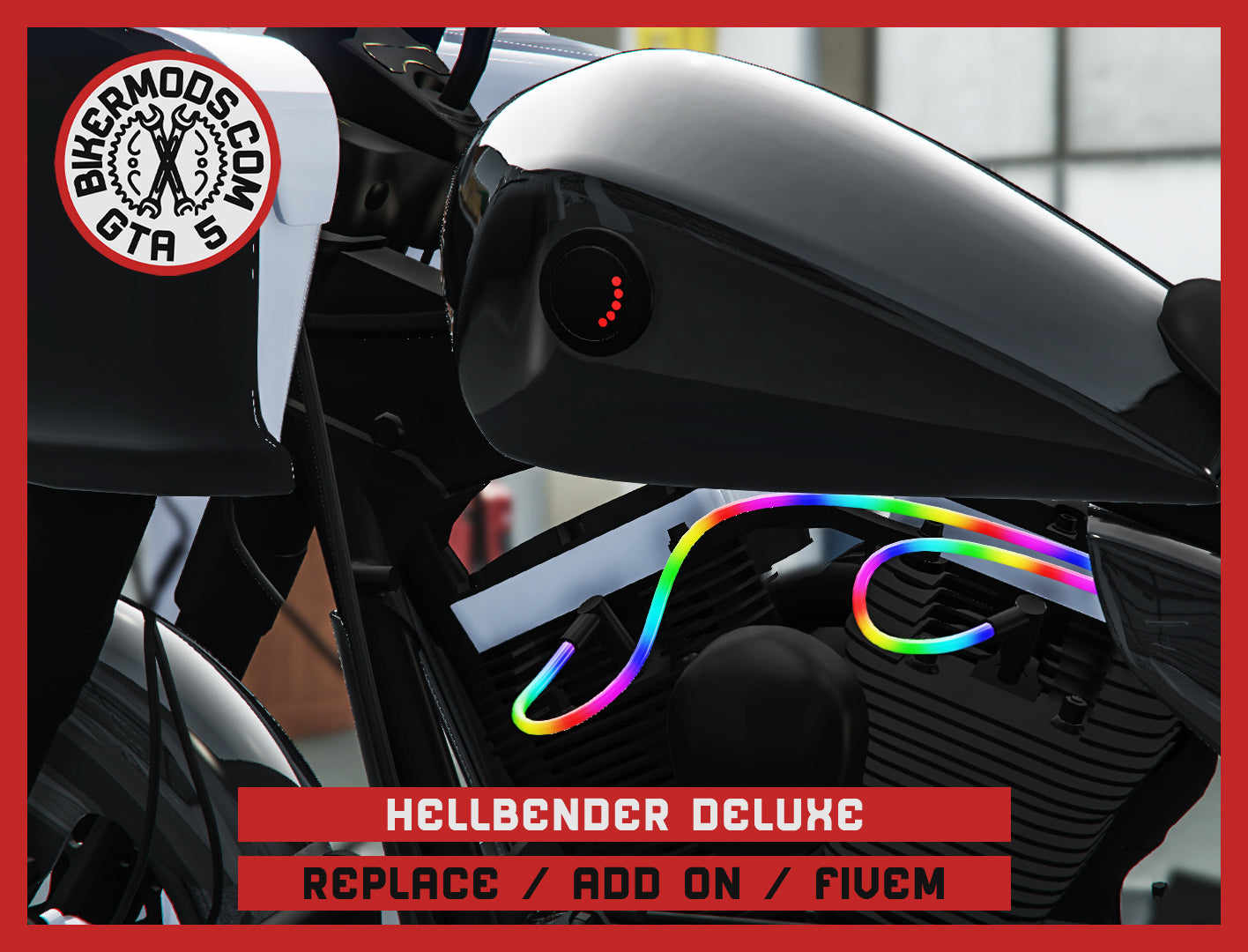 Hellbender Deluxe (Replace / Add On / FiveM) 319k Poly (Animated RGB Lights)