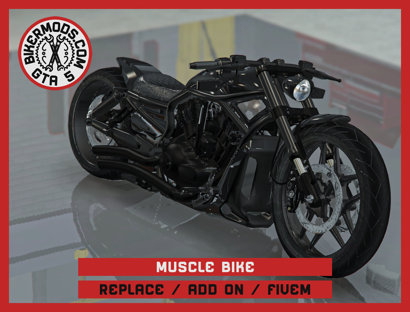 Muscle Bike (Replace / Add On / FiveM) 211k Poly