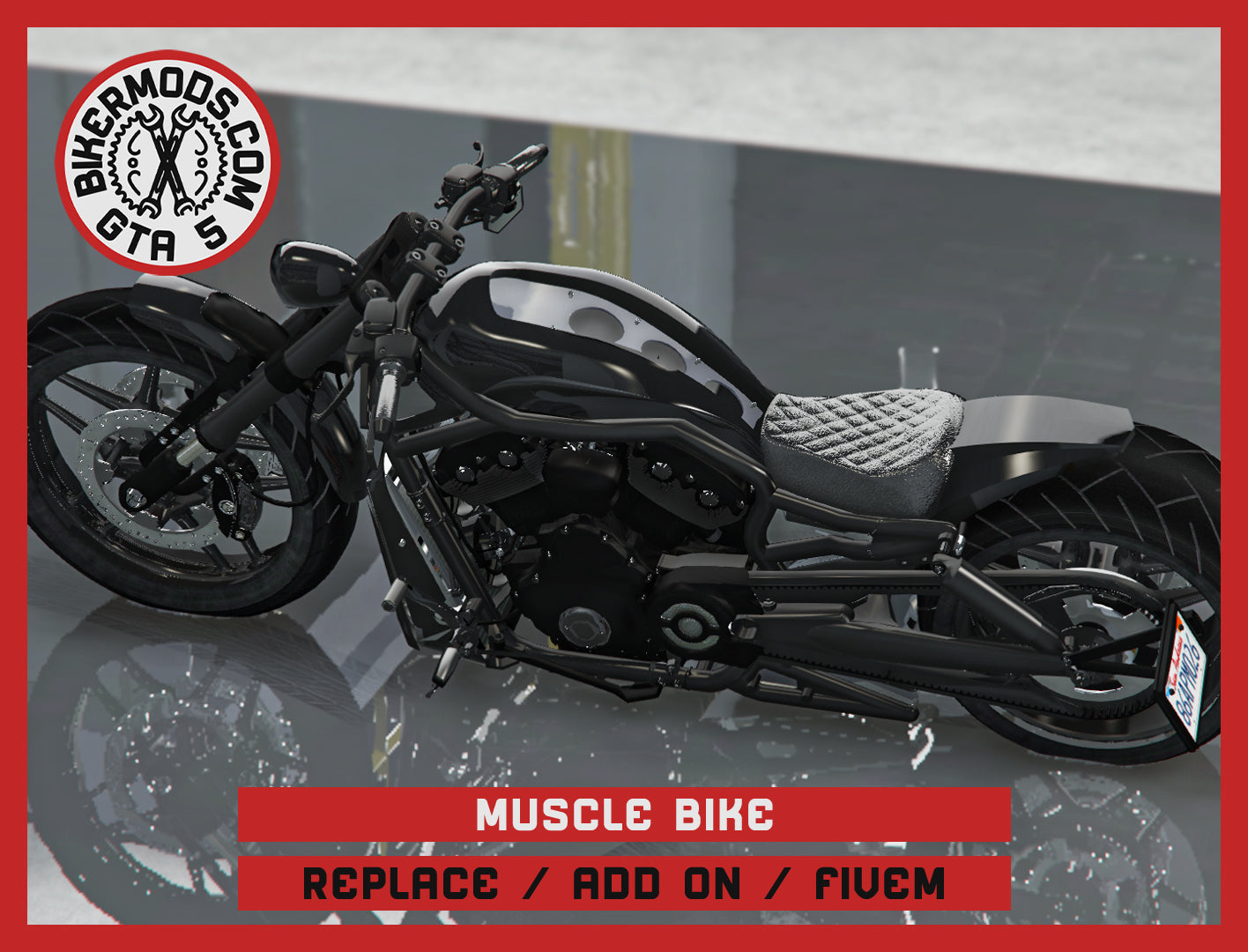 Muscle Bike (Replace / Add On / FiveM) 211k Poly