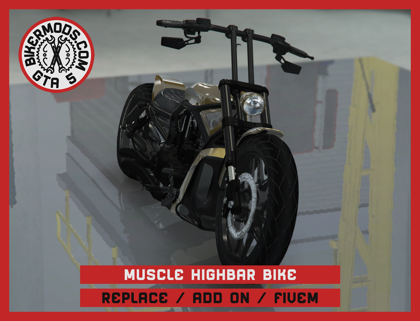 Muscle Highbar Bike (Replace / Add On / FiveM) 211k Poly
