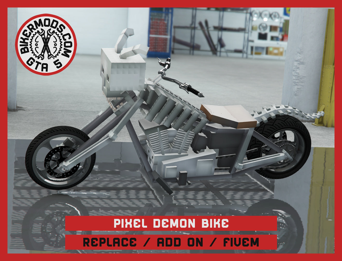 Pixel Demon Bike (Replace / Add On / FiveM) 35k Poly