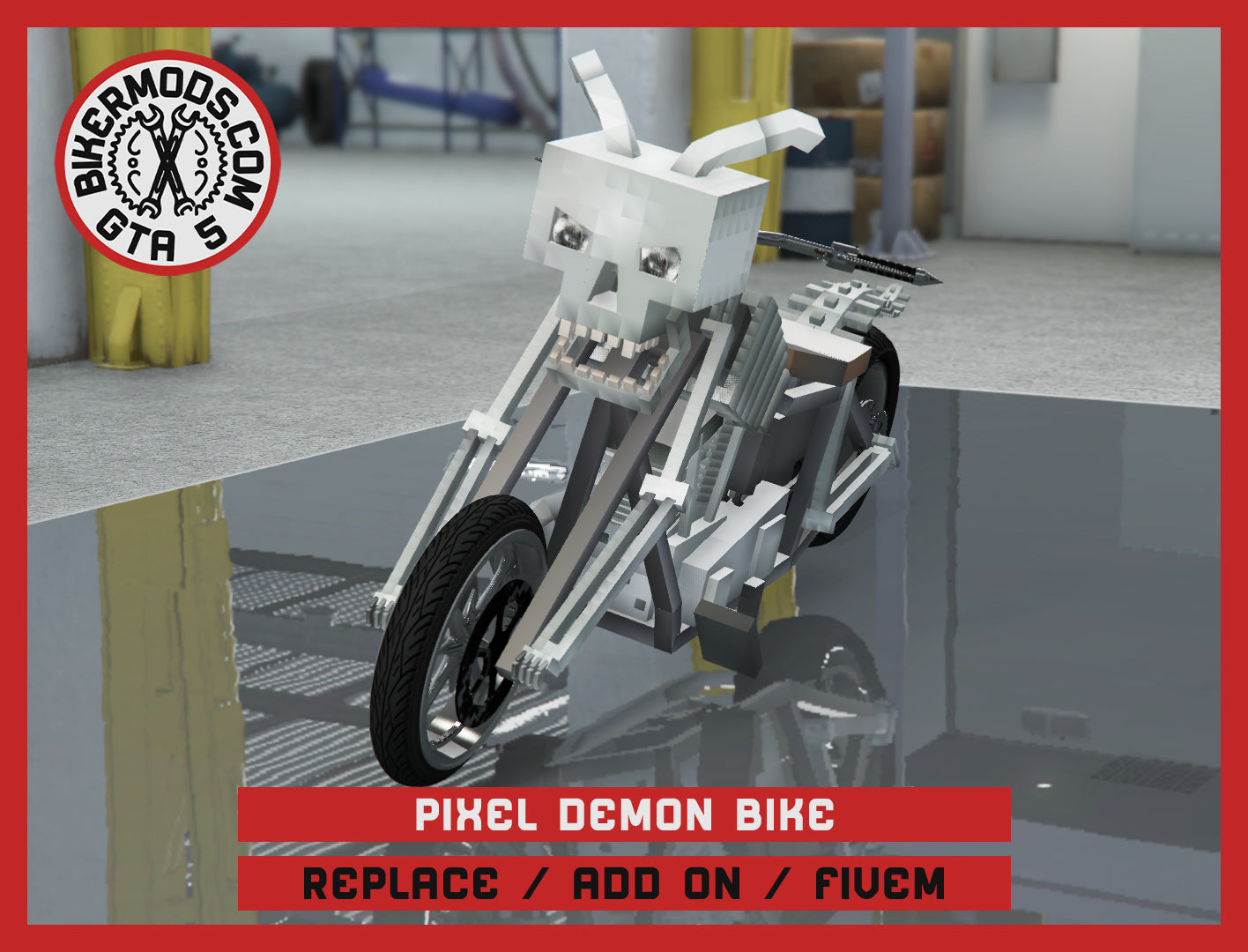 Pixel Demon Bike (Replace / Add On / FiveM) 35k Poly