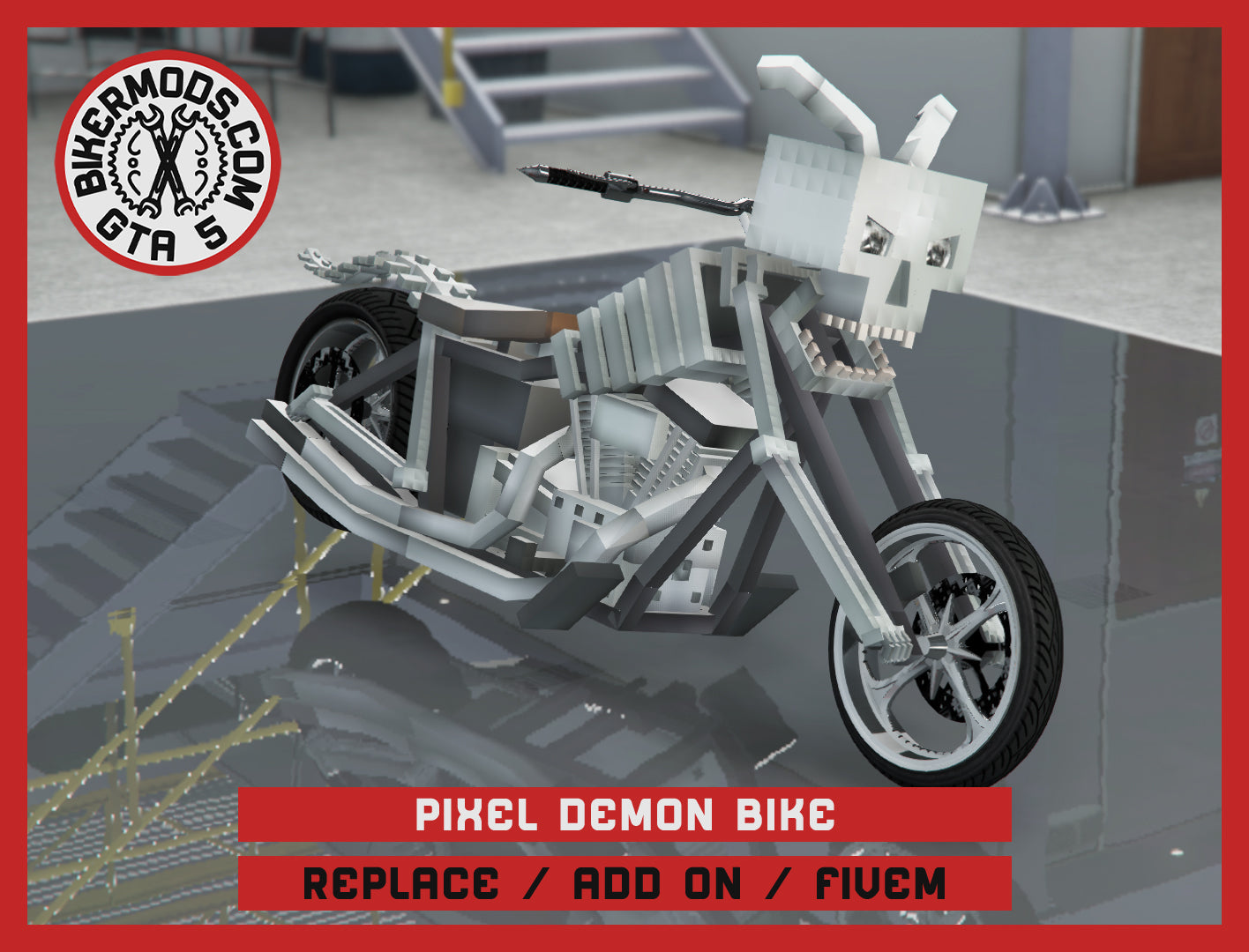 Pixel Demon Bike (Replace / Add On / FiveM) 35k Poly