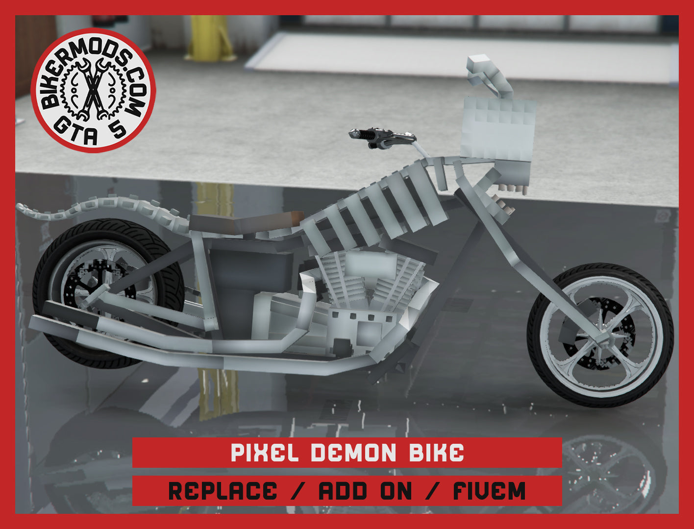 Pixel Demon Bike (Replace / Add On / FiveM) 35k Poly