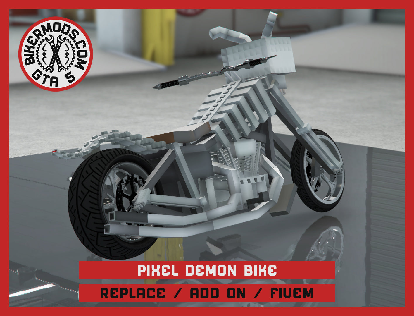 Pixel Demon Bike (Replace / Add On / FiveM) 35k Poly