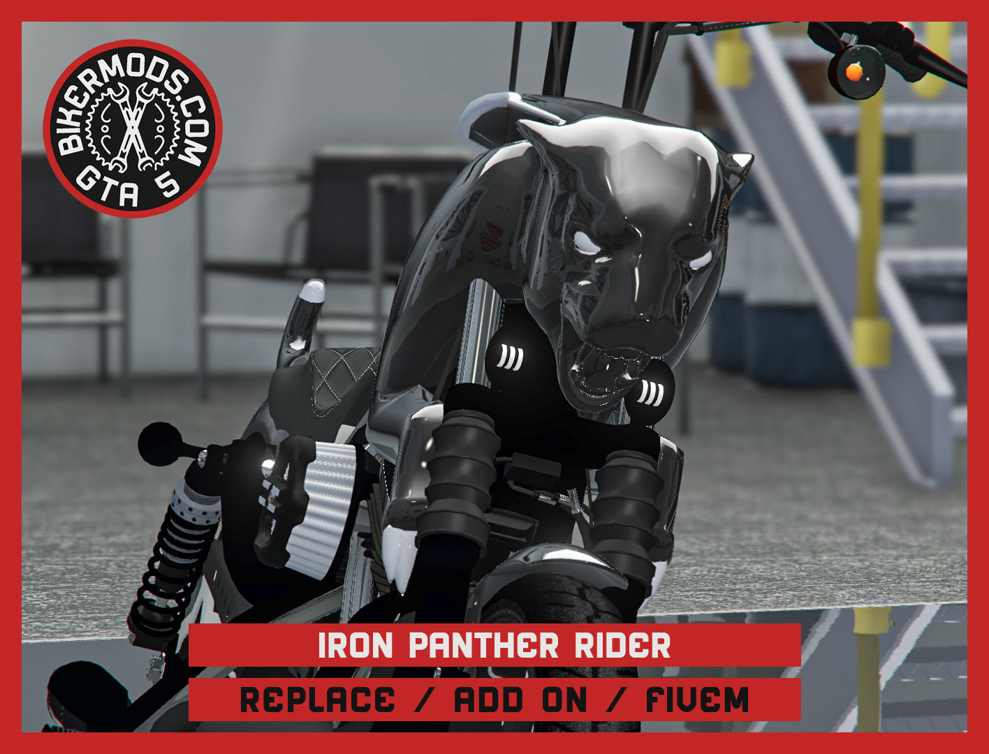 Iron Panther Rider (Replace / Add On / FiveM) 181k Poly