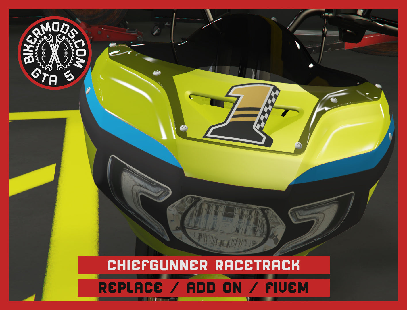 Chiefgunner Racetrack Edition (Replace / Add On / FiveM) 260k Poly