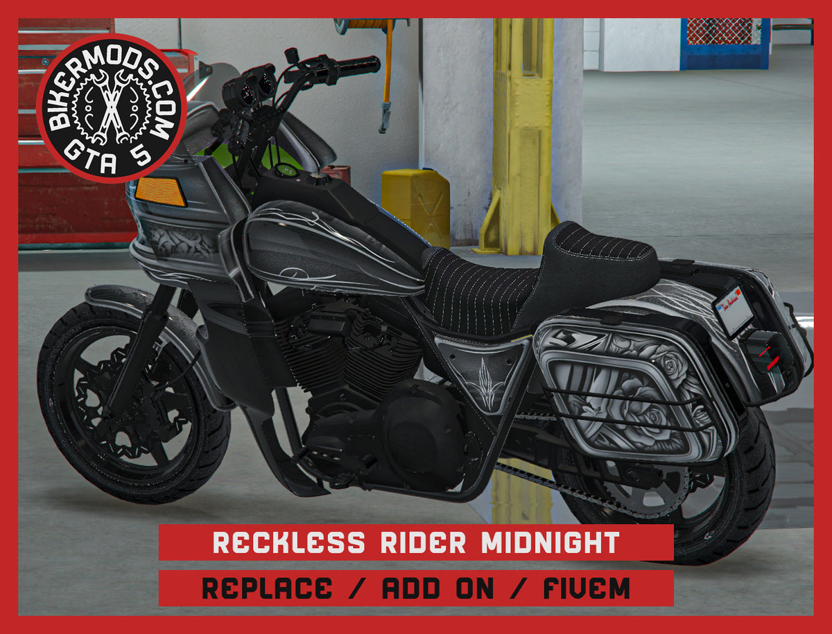 Reckless Rider Bike Deluxe Midnight (Replace / Add On / FiveM) 340k Poly