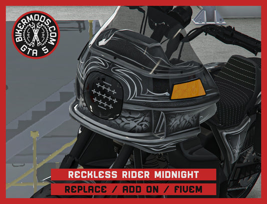 Reckless Rider Bike Deluxe Midnight (Replace / Add On / FiveM) 340k Poly
